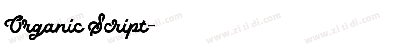 Organic Script字体转换